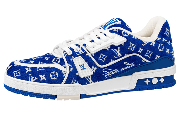 Buy Louis Vuitton Trainer Biru Monogram Tekstil 1ABFRQ