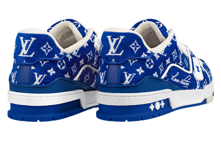 LV Trainer Blue Monogram Textile 圖 3