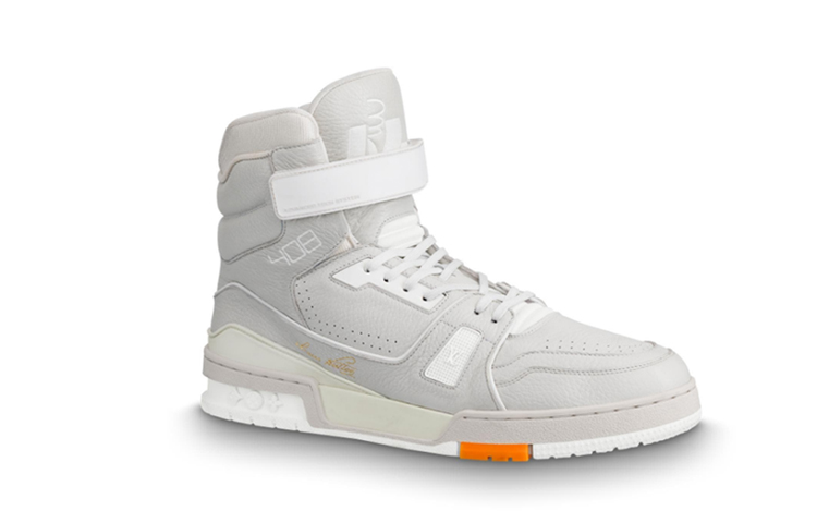 Order Kasut Sukan Louis Vuitton LV Trainer Kelabu/Putih 1A5A0A