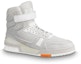 Order Kasut Sukan Louis Vuitton LV Trainer Kelabu/Putih 1A5A0A