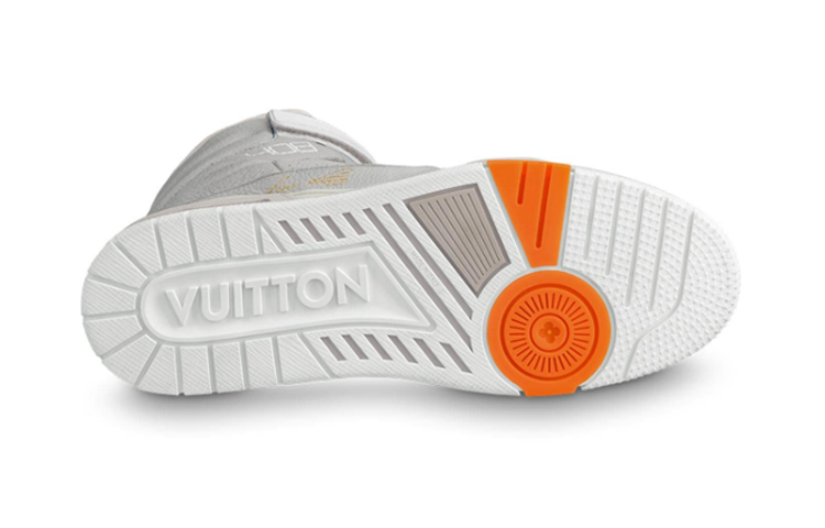 Purchase Kasut Sukan Louis Vuitton LV Trainer Kelabu/Putih 1A5A0A