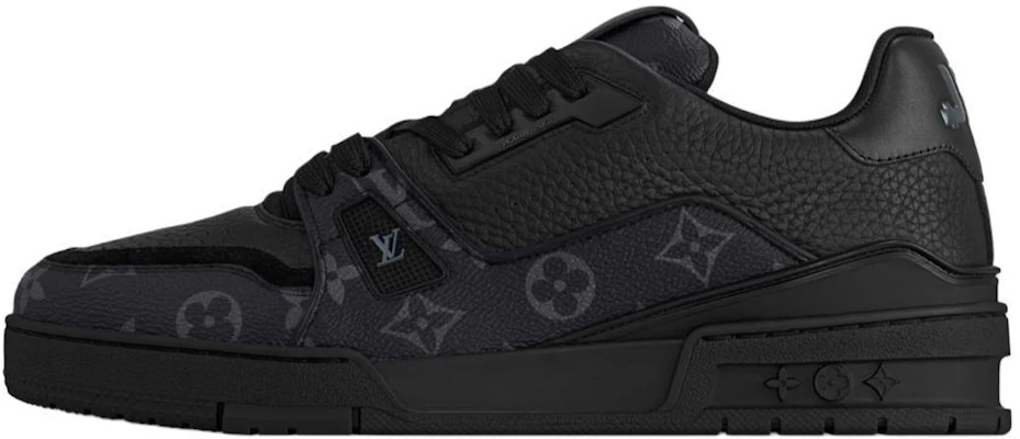 Louis Vuitton Trainer Low-Top Leather Sneakers Black 1ADH48 Buy Louis Vuitton Trainer Low-Top Leather Sneakers Black 1ADH48
