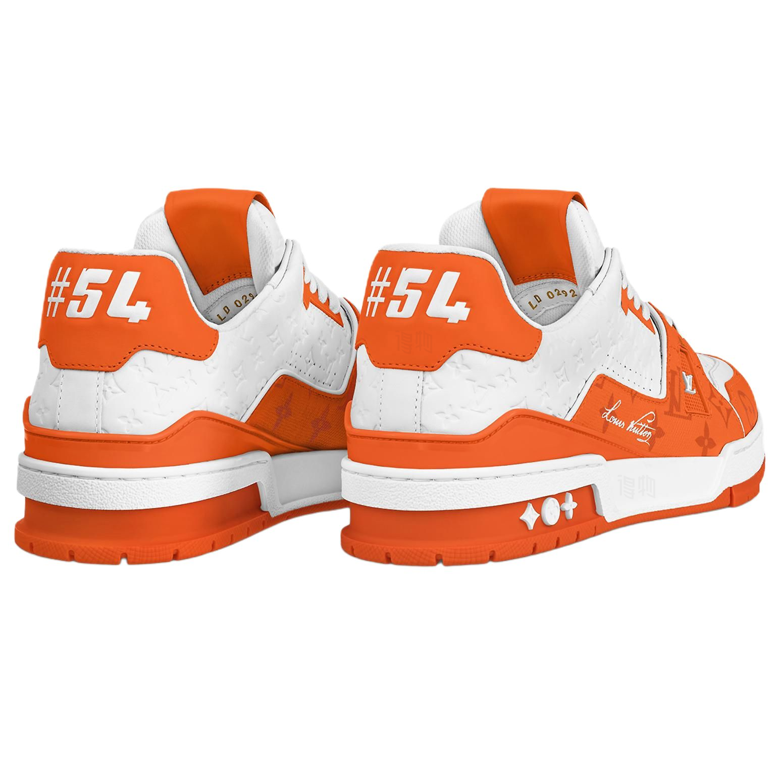 Lookbook 路易威登 低筒運動鞋 '#54 迷你 Monogram - 橙色' 1AANH5