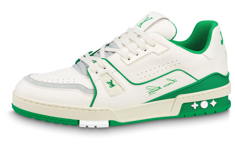 Buy Louis Vuitton Zapatillas Bajas '#54 Signature - Blanco Verde' 1ABNIS