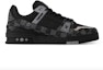 Order Louis Vuitton Kasut Trainer Rendah 'Hitam' 1ACPSF