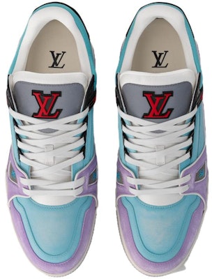 LOUIS VUITTON 運動鞋 皮革 舒適百搭 低筒 溜冰鞋 男款 藍色 Lookbook LOUIS VUITTON 運動鞋 皮革 舒適百搭 低筒 溜冰鞋 男款 藍色