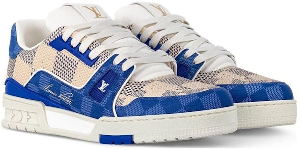 Louis Vuitton Trainer Low 'Biru Cream' 1AC57T Order Louis Vuitton Trainer Low 'Biru Cream' 1AC57T