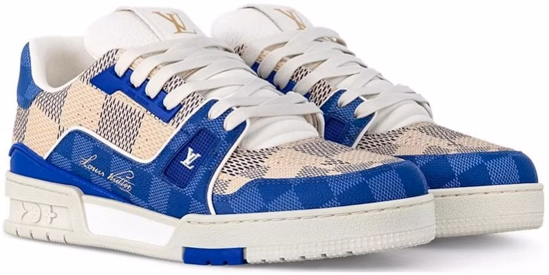 Louis Vuitton Trainer Low 'Blue Cream' 1AC57T Order Louis Vuitton Trainer Low 'Blue Cream' 1AC57T