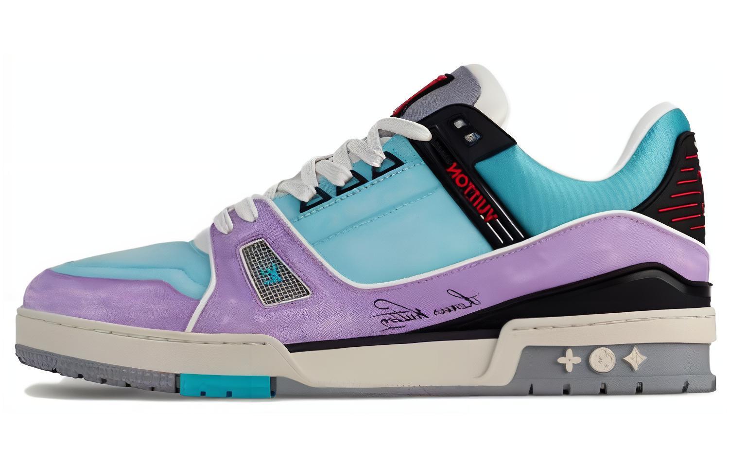 Louis Vuitton Trainer Low 'Blue Purple' 1ACEGF