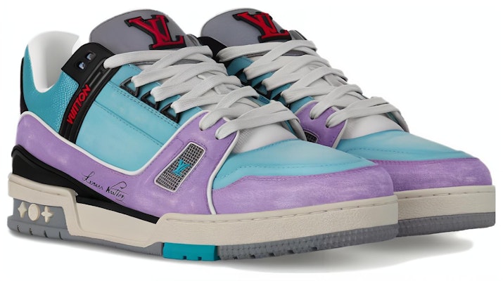 Louis Vuitton Trainer Low 'Blue Purple' 1ACEGF Lookbook Louis Vuitton Trainer Low 'Blue Purple' 1ACEGF