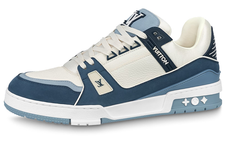 Louis Vuitton LV Trainers 'White Blue' 1ABLUQ