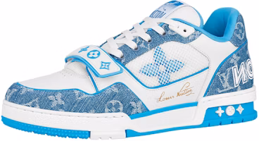 Louis Vuitton Trainer Low 'Blue White Velcro' 1A9ZI6 Louis Vuitton Trainer Low 'Blue White Velcro' 1A9ZI6