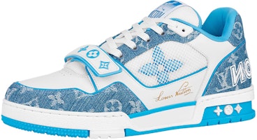 Louis Vuitton Trainer Low 'Blue White Velcro' 1A9ZI6 Louis Vuitton Trainer Low 'Blue White Velcro' 1A9ZI6