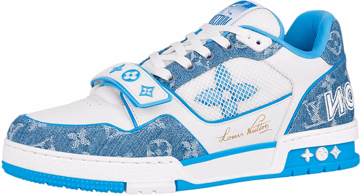 Louis Vuitton Trainer Low 'Blue White Velcro' 1A9ZI6 Buy Louis Vuitton Trainer Low 'Blue White Velcro' 1A9ZI6