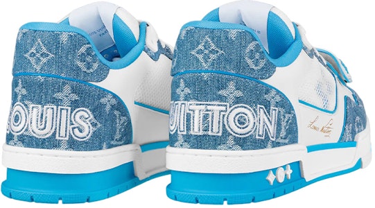 Louis Vuitton Trainer Low 'Biru Putih Velcro' 1A9ZI6 Lookbook Louis Vuitton Trainer Low 'Biru Putih Velcro' 1A9ZI6