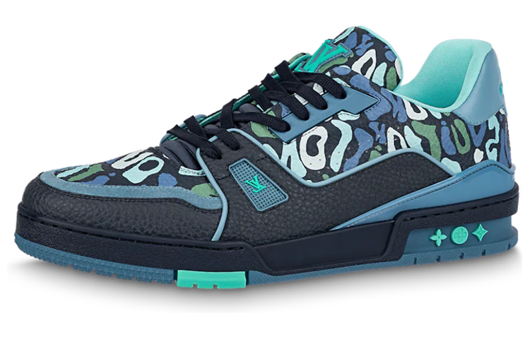 Buy 루이비통 트레이너 로우 '카모 블루' 1AARY0