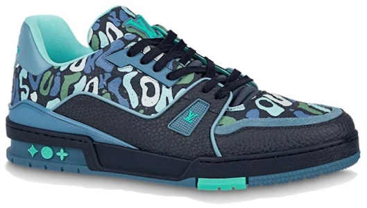 Louis Vuitton Trainer Low 'Biru Camo' 1AARY0 Order Louis Vuitton Trainer Low 'Biru Camo' 1AARY0