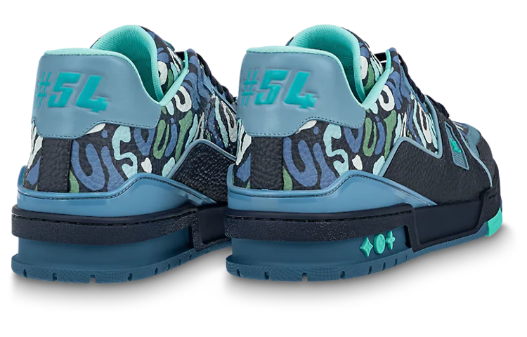 Lookbook 루이비통 트레이너 로우 '카모 블루' 1AARY0