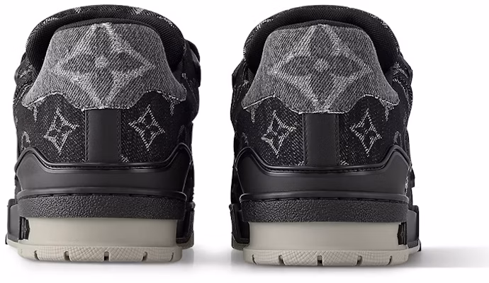 ルイ・ヴィトン LVトレーナースニーカー 黒灰デニムモノグラム 1AC4ZB Shop ルイ・ヴィトン LVトレーナースニーカー 黒灰デニムモノグラム 1AC4ZB