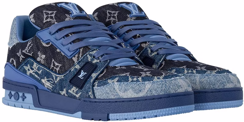 Louis Vuitton Trainer Low 'Denim Blue' 1AC4YR Order Louis Vuitton Trainer Low 'Denim Blue' 1AC4YR