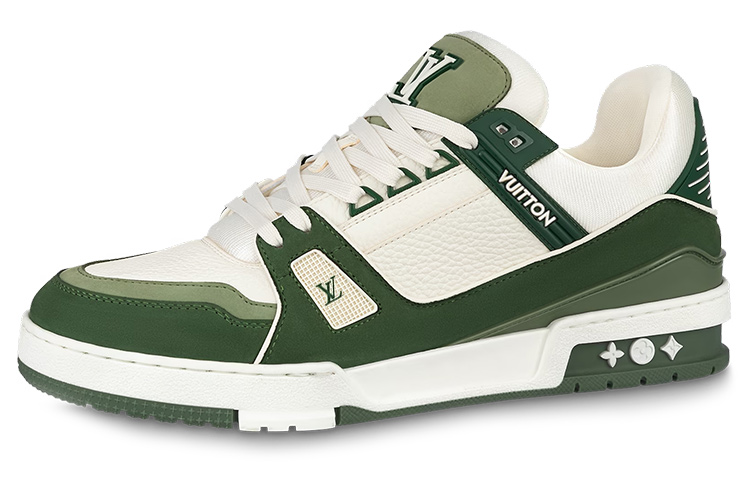 Buy ルイ・ヴィトン LVトレイナーLOW 緑白 1ABLVR