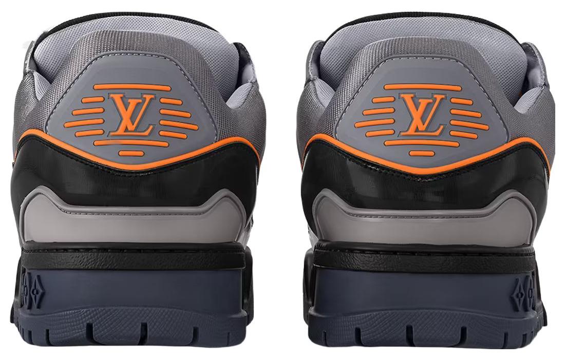 Purchase LOUIS VUITTON Trainer Maxi 萬用時尚 低筒 帆布鞋 男式 灰橙色