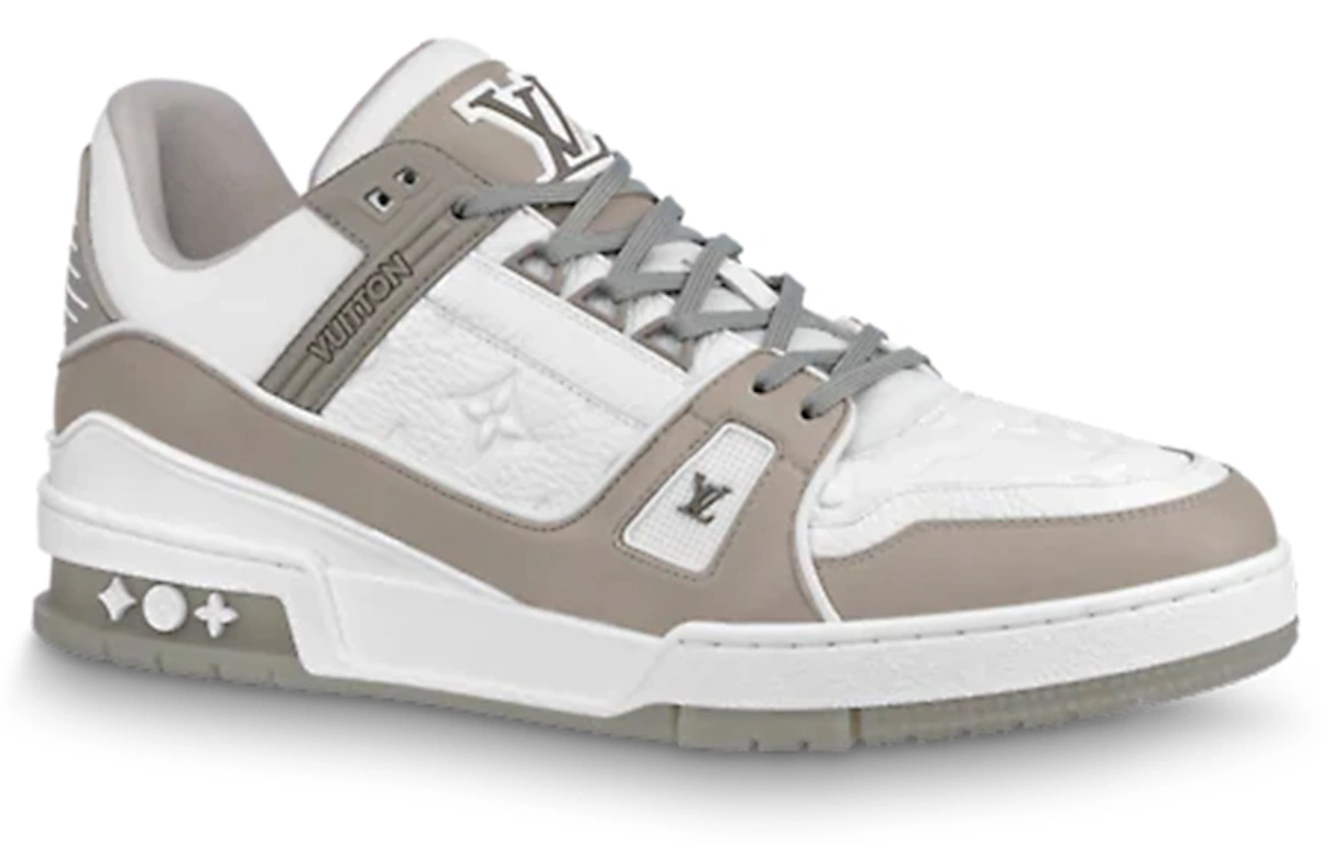 Louis Vuitton Trainer Sneakers 'Grey White'