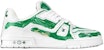 Louis Vuitton Trainer Low 'Lukisan Tangan Graffiti Putih Hijau' 1ABLX1