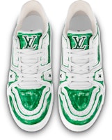Louis Vuitton Trainer Low 'Graffiti Pintado a Mano Blanco Verde' 1ABLX1 Shop Louis Vuitton Trainer Low 'Graffiti Pintado a Mano Blanco Verde' 1ABLX1
