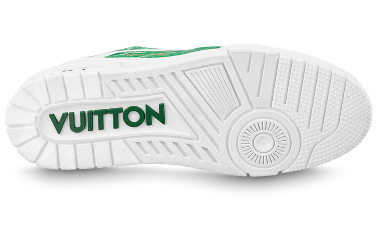 Purchase Louis Vuitton Trainer Low 'Graffiti Pintado a Mano Blanco Verde' 1ABLX1