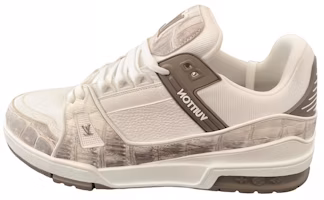 Louis Vuitton Trainer Low 'Himalayan Crocodile Brown' 1ACUZM Louis Vuitton Trainer Low 'Himalayan Crocodile Brown' 1ACUZM