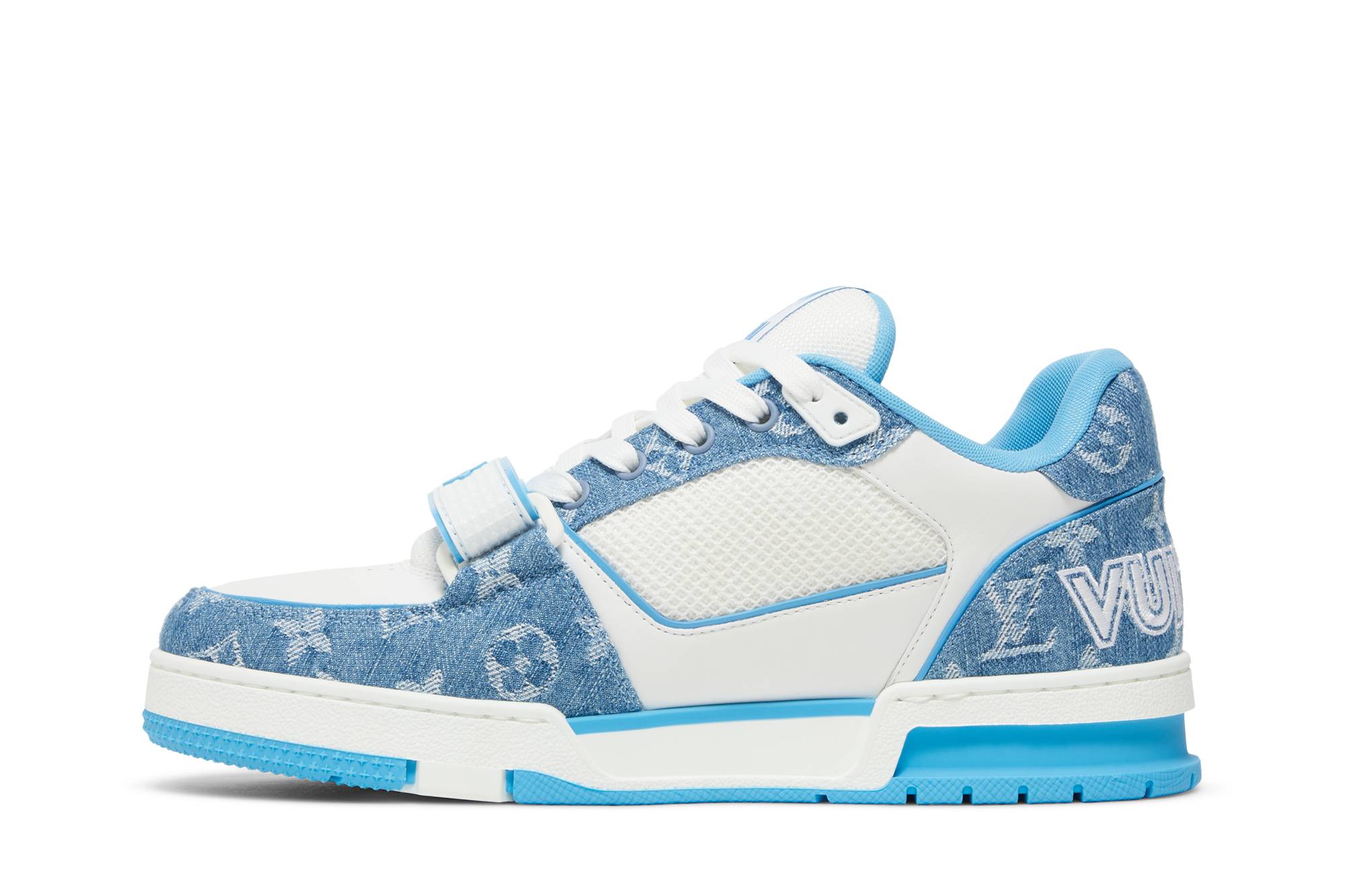 LV Trainer Low 'Light Blue Monogram Denim' 圖 3