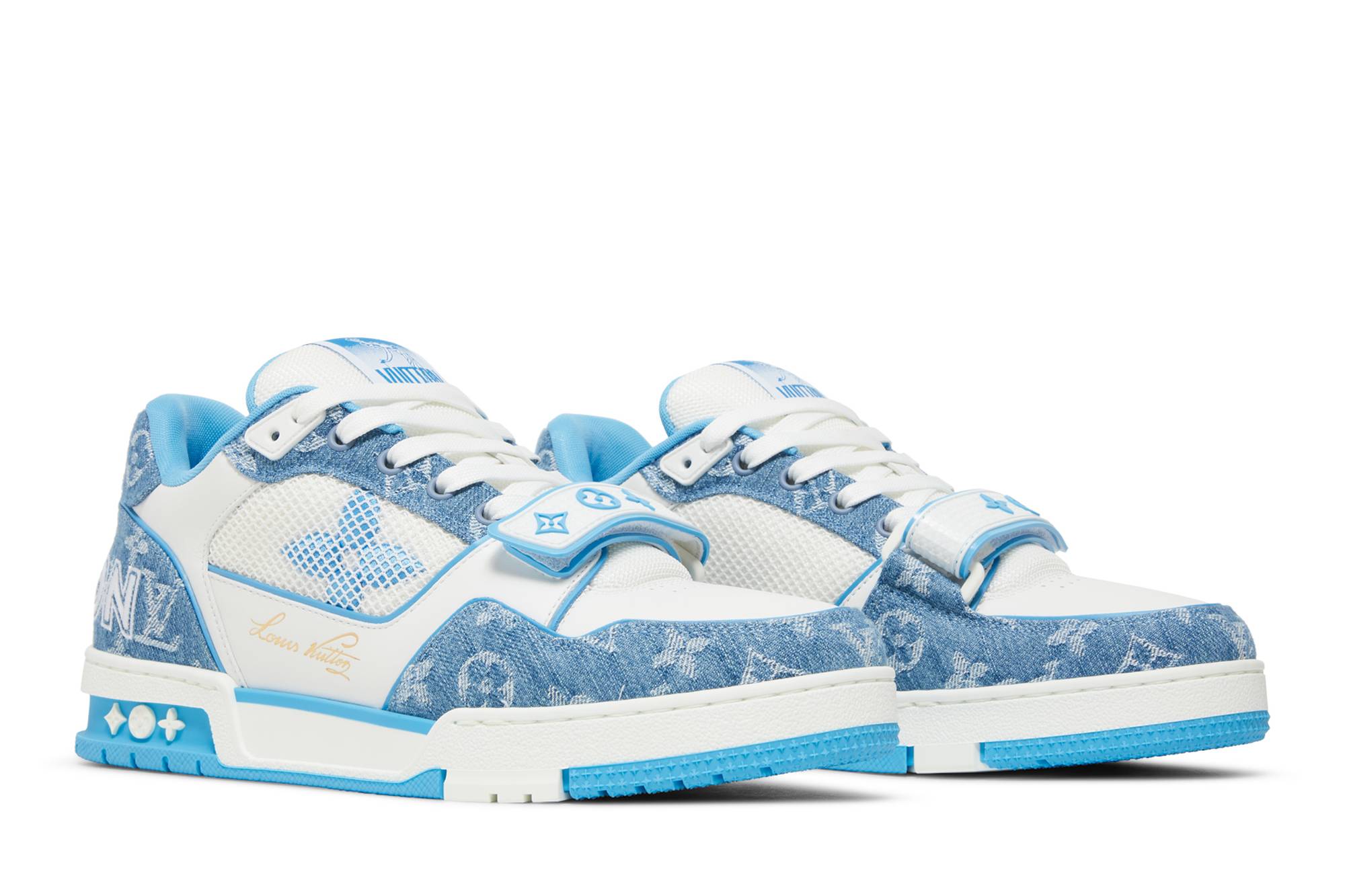 LV Trainer Low 'Light Blue Monogram Denim' 圖 8