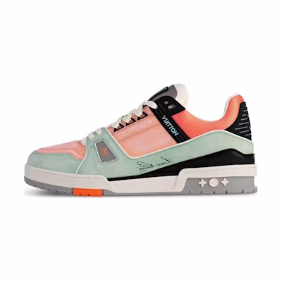 LV Trainer Low 'Pink Green Black'
