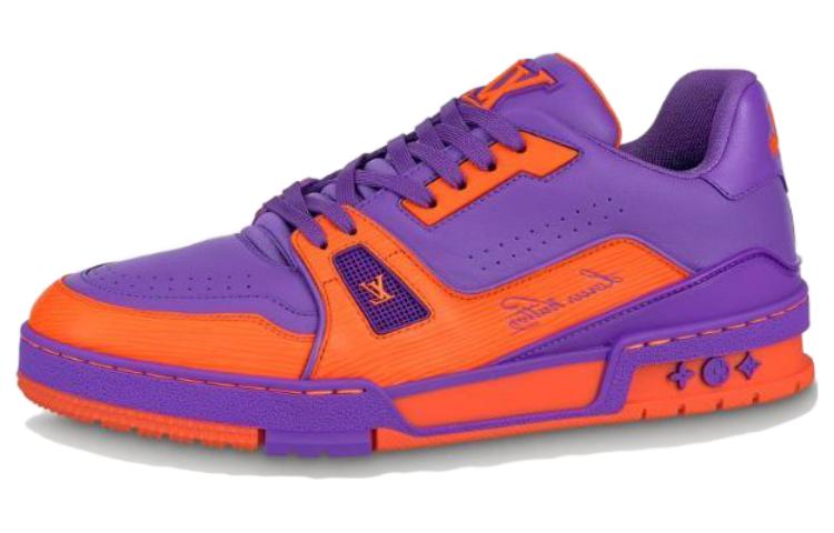 Buy Louis Vuitton Sepatu Trainer Low 'Ungu' 1AA6UF