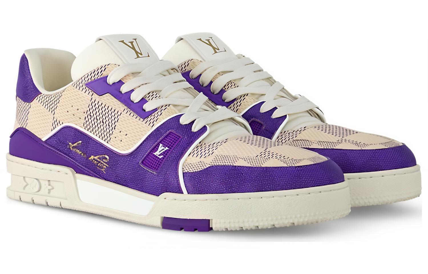 Lookbook 路易威登紫色低帮运动鞋 1AC577