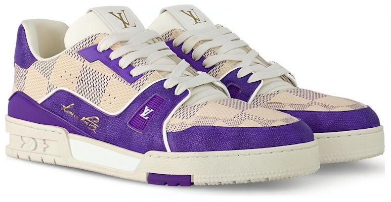 Louis Vuitton Trainer Low 'Purple' 1AC577 Lookbook Louis Vuitton Trainer Low 'Purple' 1AC577