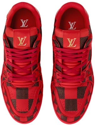 Louis Vuitton Trainer Low 'Red' 1ACN42 Lookbook Louis Vuitton Trainer Low 'Red' 1ACN42