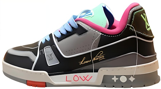 Louis Vuitton Trainer Low 'Exclusivo Tailandia Negro Gris' 1AAQ32 Buy Louis Vuitton Trainer Low 'Exclusivo Tailandia Negro Gris' 1AAQ32
