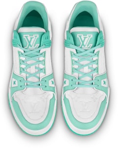 ルイ・ヴィトン LVトレイナースニーカー ティールホワイト 1A8KBQ Lookbook ルイ・ヴィトン LVトレイナースニーカー ティールホワイト 1A8KBQ