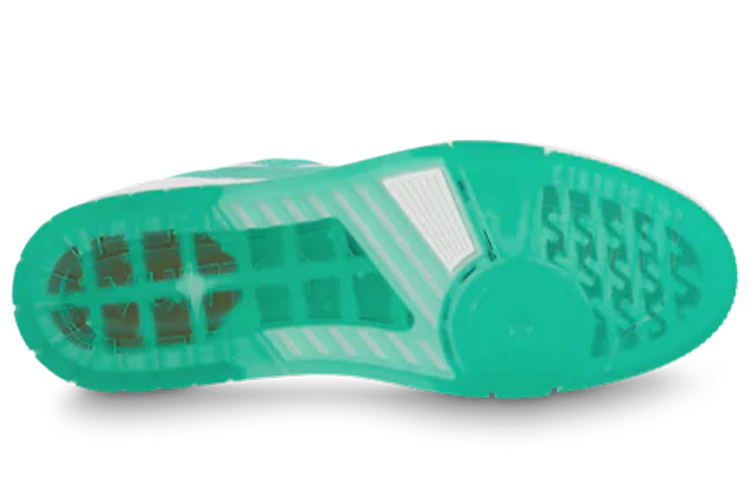 Purchase Louis Vuitton Sepatu Trainer 'Teal White' 1A8KBQ