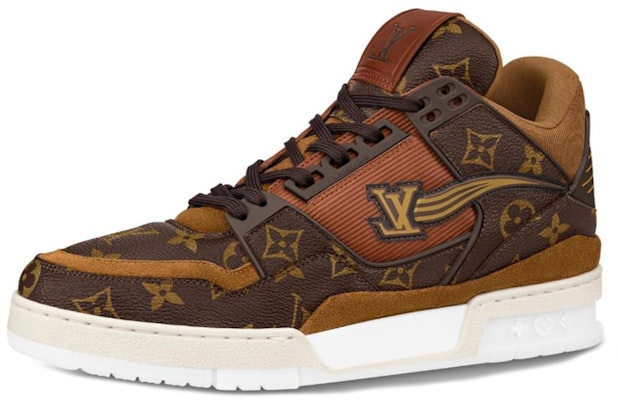 Louis Vuitton Trainer Ankle Sneakers 'Brown Monogram' Kasut Tumit Tinggi Monogram Coklat 1A8A9S Buy Louis Vuitton Trainer Ankle Sneakers 'Brown Monogram' Kasut Tumit Tinggi Monogram Coklat 1A8A9S