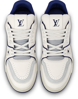 Louis Vuitton LV Trainer Sneakers 'Putih Navy' 1ABNIH Lookbook Louis Vuitton LV Trainer Sneakers 'Putih Navy' 1ABNIH