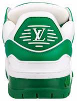 LOUIS VUITTON Trainer Maxi 低筒 繫帶 時尚板鞋 男款 白綠 Shop LOUIS VUITTON Trainer Maxi 低筒 繫帶 時尚板鞋 男款 白綠