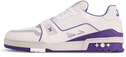 Louis Vuitton Trainer Low 'White Purple' 1ACHKW Louis Vuitton Trainer Low 'White Purple' 1ACHKW