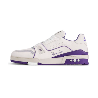 LV Trainer Low 'White Purple'