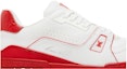 Order Louis Vuitton Kasut Trainer Rendah 'Putih Merah' 1A8SKD