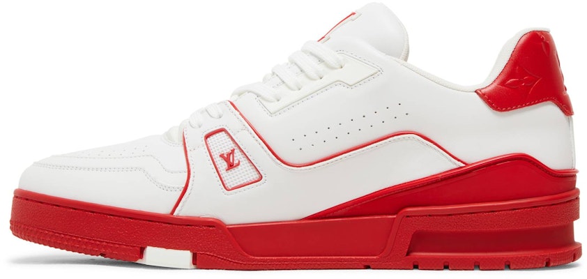 Louis Vuitton Kasut Trainer Rendah 'Putih Merah' 1A8SKD Lookbook Louis Vuitton Kasut Trainer Rendah 'Putih Merah' 1A8SKD