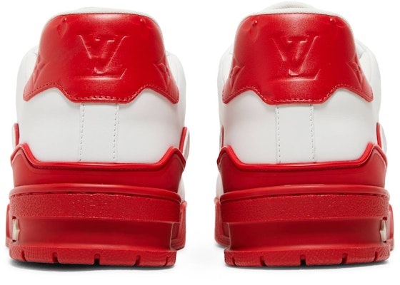 Louis Vuitton Kasut Trainer Rendah 'Putih Merah' 1A8SKD Details for Louis Vuitton Kasut Trainer Rendah 'Putih Merah' 1A8SKD