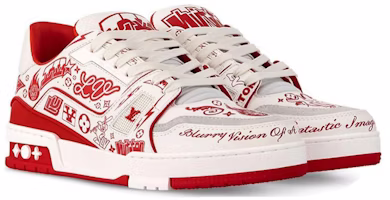 Louis Vuitton Trainer Low 'Putih Merah Grafiti' 1ACELF Order Louis Vuitton Trainer Low 'Putih Merah Grafiti' 1ACELF